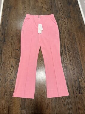 New Veronica Beard Pink High-Rise Pants